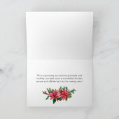 Kerstster Kerstrode Kardinaal Kerstgroet Feestdagen Kaart (Binnen)