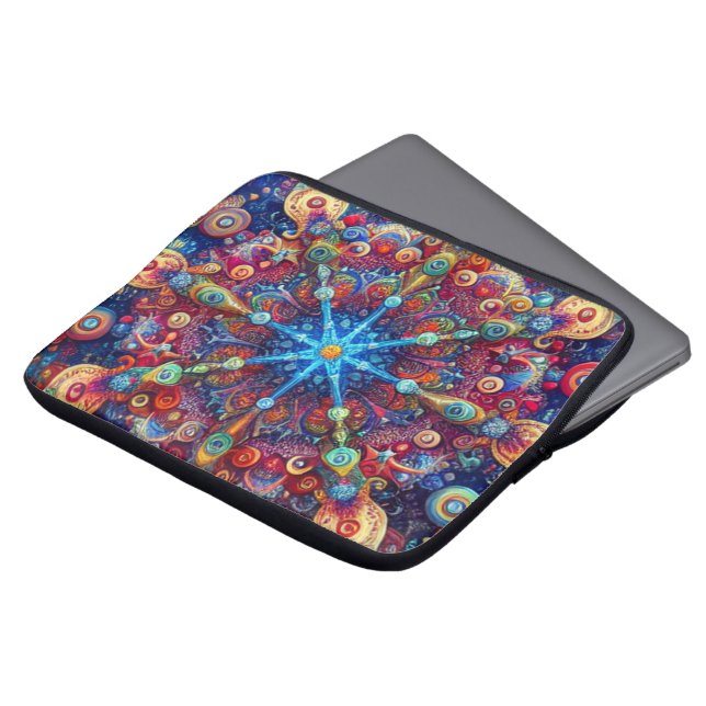 KERSTSTER LAPTOP SLEEVE (Voorkant top)