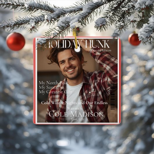 Kerstster magazinecover stijl Ornament