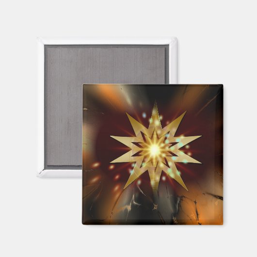 Kerstster Magneet (Voorkant / Achterkant)