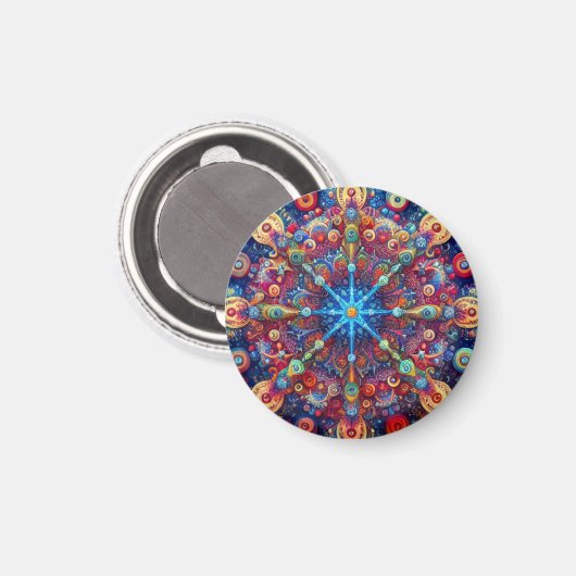 KERSTSTER MAGNEET (Voorkant / Achterkant)