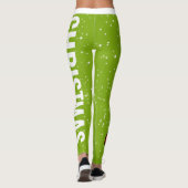 Kerstster Marac en Cuatro (bewerkbaar) Leggings (Achterkant)