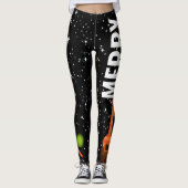 Kerstster Marac en Cuatro (bewerkbaar) Leggings (Voorkant)