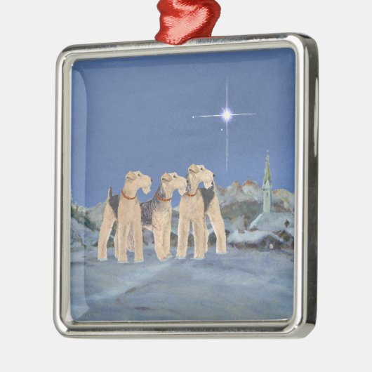 kerstster metalen ornament (Links)