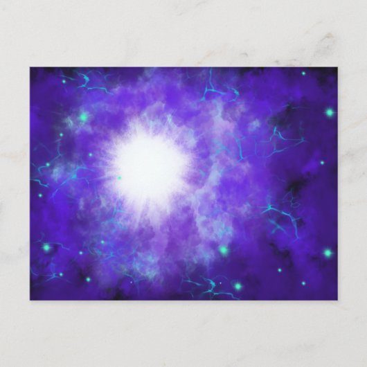 Kerstster Modern Abstracte kunst Budget Feestdagenkaart (Voorkant)