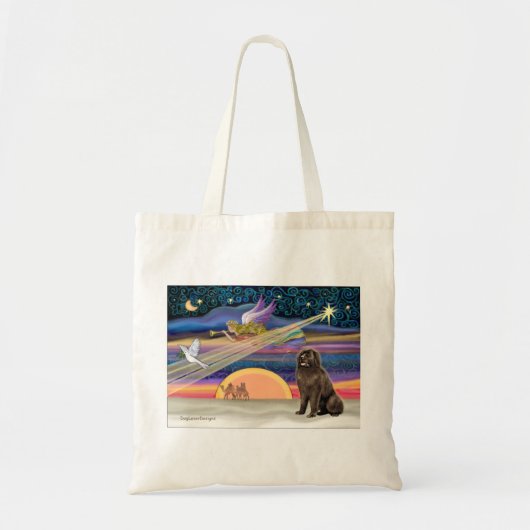 Kerstster - Newfoundland (bruin 2) Tote Bag (Voorkant)