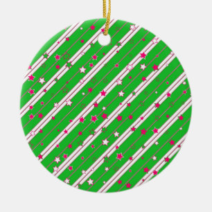 Kerstster ontwerp keramisch ornament