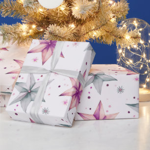 Kerstster Ornamenten Moderne Kerst Cadeaupapier