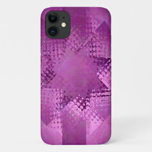Kerstster paarse halftoonster Case-Mate iPhone case