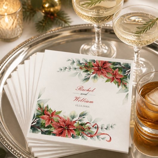 Kerstster Papieren Bruiloftservetten Servet