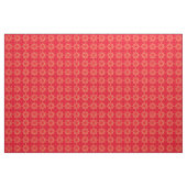 Kerstster patroon op rood stof (Yard (91,4 cm))