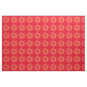 Kerstster patroon op rood stof (Fat Quarter)