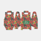 Kerstster Poinsettia Favor Box Bedankdoosjes (Uitgevouwen)