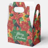 Kerstster Poinsettia Favor Box Bedankdoosjes (Geopend)