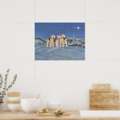 Kerstster Poster (Keuken)