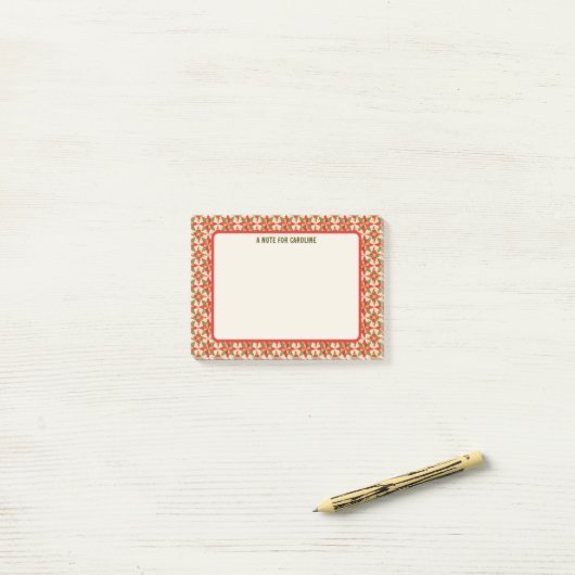 Kerstster Quilt Post-it® Notes (Op bureau)
