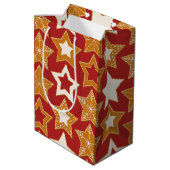 Kerstster-ren (Kerstmis) Cadeautas (Achterkant Gekanteld)