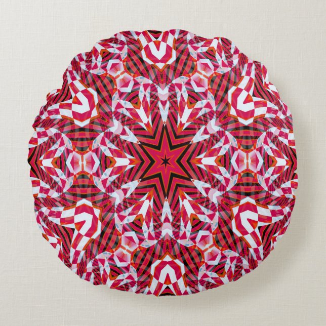 Kerstster..... Rond Kussen (Voorkant)