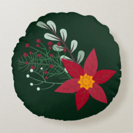 Kerstster Rond Kussen