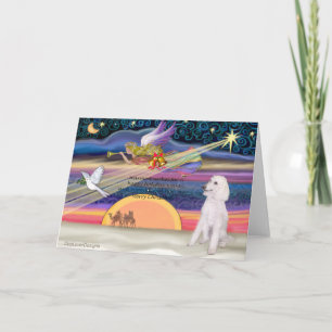 Kerstster - Stamblok (witte standaard) - Feestdagen Kaart