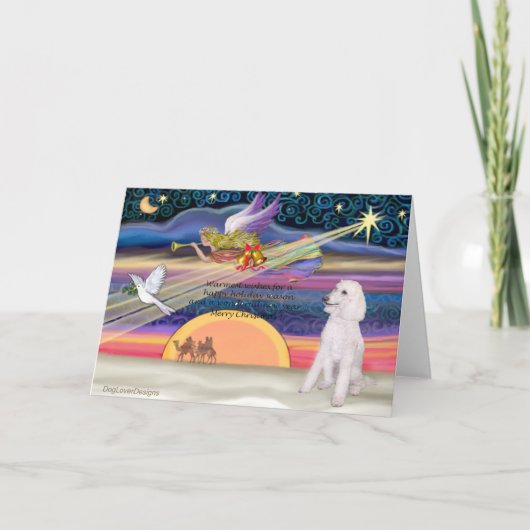 Kerstster - Stamblok (witte standaard) - Feestdagen Kaart (Voorkant)