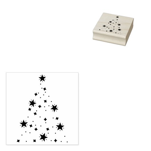Kerstster Stamp Stamp Rubberstempel (Gestempeld)