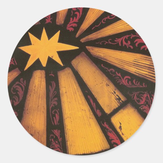 Kerstster - Sticker (Voorkant)