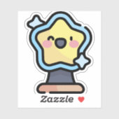 kerstster sticker (Vel)