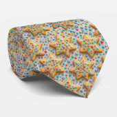 Kerstster-suikerkoekjes met spikkels stropdas (Opgerold)