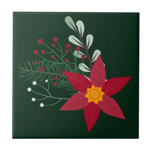 Kerstster Tegeltje (Voorkant)