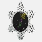 kerstster tin sneeuwvlok ornament (Rechts)