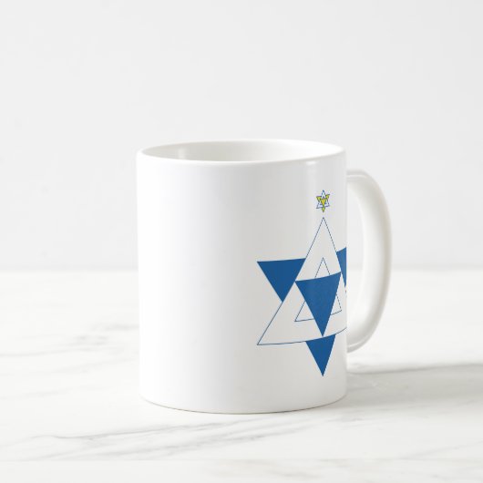 Kerstster van David Koffiemok (Voorkant rechts)