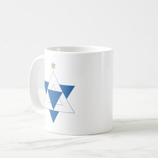 Kerstster van David Koffiemok (Voorkant links)