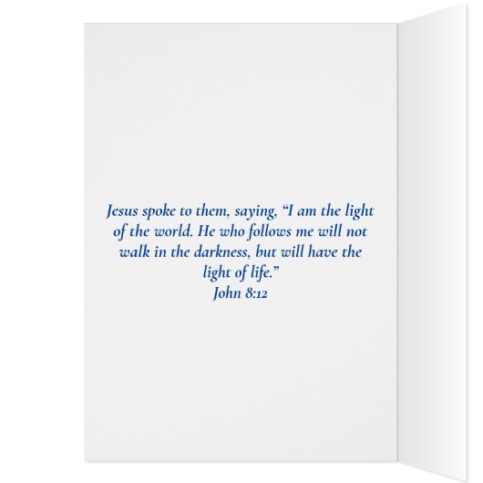 Kerstster van het Christelijke Bijbelcitaat van Wo (Binnen (Links))