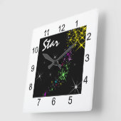 kerstster vierkante klok (Hoek)