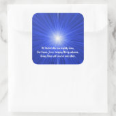 kerstster vierkante sticker (Tas)