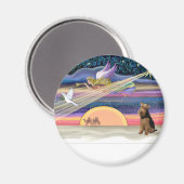 Kerstster - Welsh Terrier Magneet (Voorkant / Achterkant)