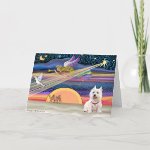 Kerstster - West Highland Terrier 5 Feestdagen Kaart