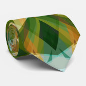 Kerstster Winter Groene Herfst Bruin Goud Geel Stropdas (Opgerold)