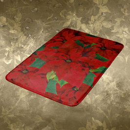 Kerststerbloemen Badmat