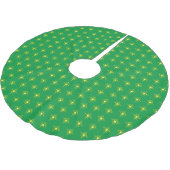 Kerststerborstel Polyester Tree Skirt Kerstboom Rok (Gekanteld)