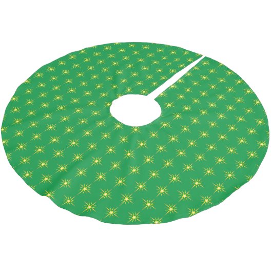 Kerststerborstel Polyester Tree Skirt Kerstboom Rok (Gekanteld)