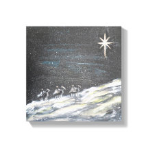 Kerststercanvas afdrukken