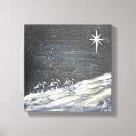 Kerststercanvas afdrukken