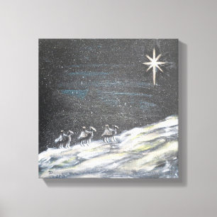 Kerststercanvas afdrukken