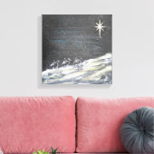 Kerststercanvas afdrukken (Insitu (Woonkamer))