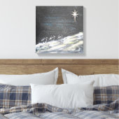 Kerststercanvas afdrukken (Insitu (Slaapkamer))