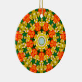 Kerststercirkel Fractal Keramisch Ornament (Rechts)