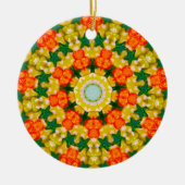 Kerststercirkel Fractal Keramisch Ornament (Voorkant)