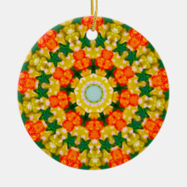 Kerststercirkel Fractal Keramisch Ornament